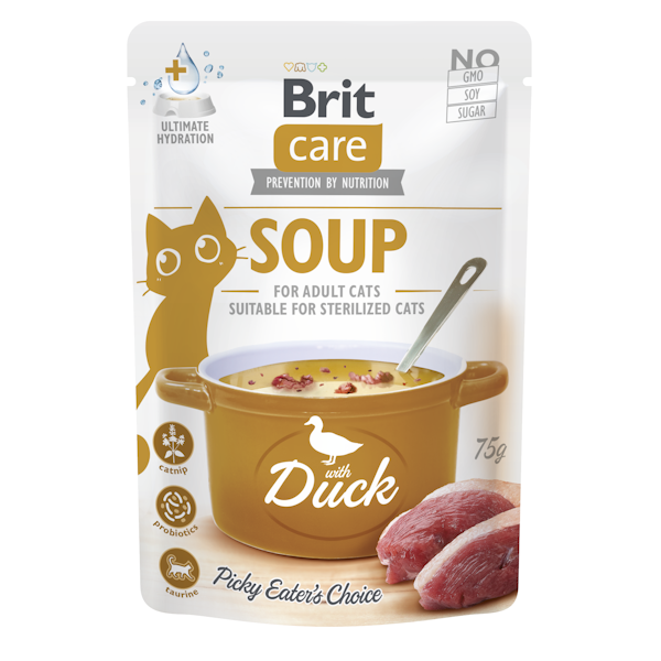 Brit Care Soup for Cats Duck 75g (15 pz)