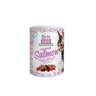 Brit Care Cat Snack Superfruits Salmon 100 g (8 pz)