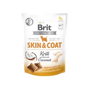 Brit Care Functional Snack Skin&Coat - Krill enriched with Coconut 150 g (10pz)