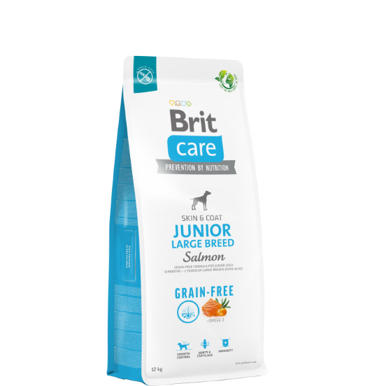 Brit Care Grain-free Junior Large Salmon 12 KG