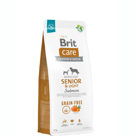Brit Care Grain-free Senior&Light Salmon 12 KG