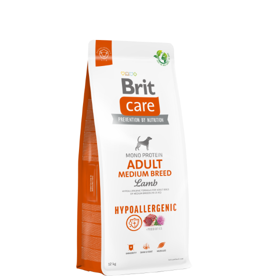 Brit Care Hypoallergenic Adult Medium Lamb 12 KG