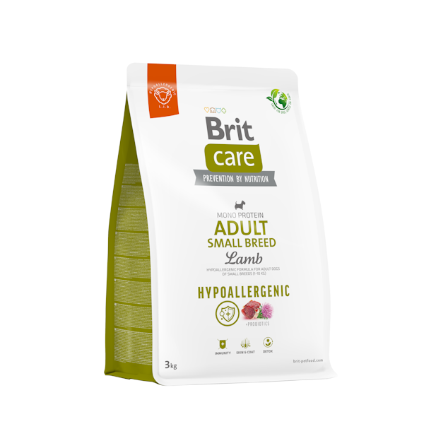 Brit Care Hypoallergenic Adult Small Breed Lamb 3 Kg