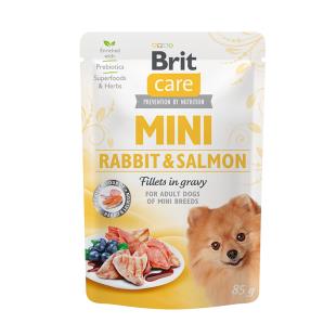 Brit Care Mini Pouch Fillets in Gravy Rabbit & Salmon 85 g (24pz)