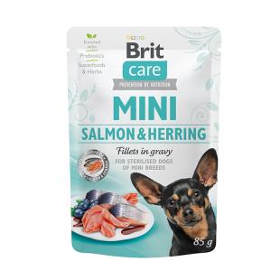 Brit Care Mini Pouch Fillets in Gravy Salmon & Herring 85 g (24pz)