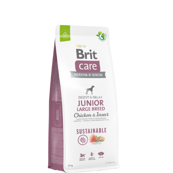 Brit Care Sustainable Junior Large Chicken&Insect 12 KG