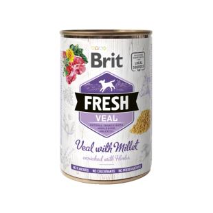 Brit Fresh Veal/Millet 400g (6pz)