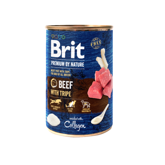 Brit Premium By Nature Beef e Tripe 400g (6pz)
