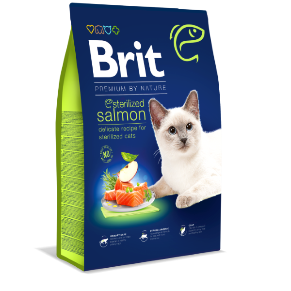 Brit Premium By Nature Cat Sterilized Salmon 8 Kg