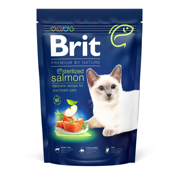 Brit Premium By Nature Cat Sterilized Salmon 1,5 Kg