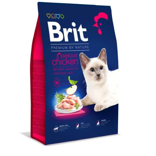 Brit Premium By Nature Cat Sterilized Chicken 8 Kg
