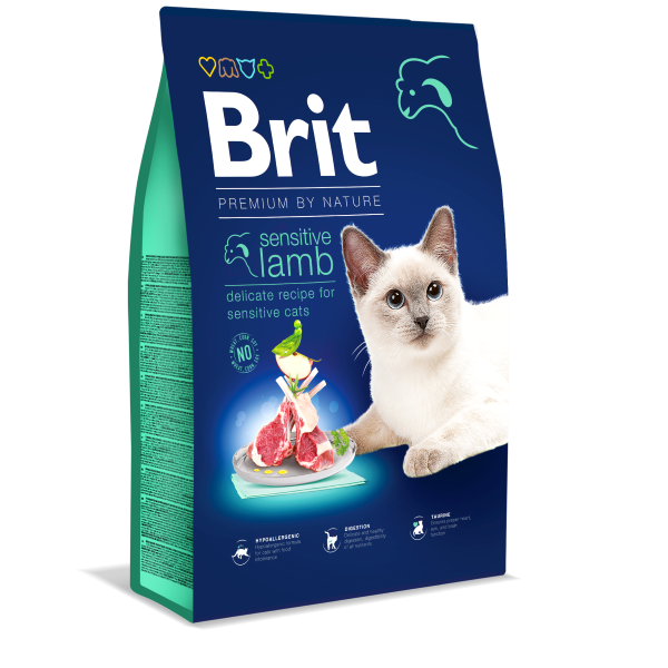 Brit Premium By Nature Cat Sensitive Lamb 8 Kg