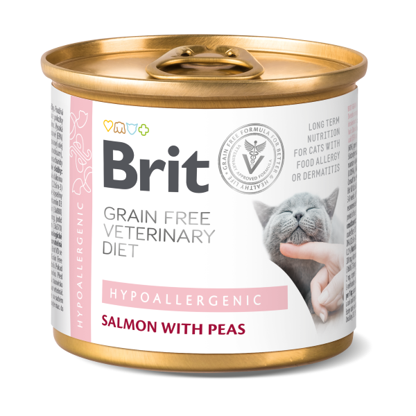 Brit Grain Free Veterinary Diet HYPOALLERGENIC Cat Umido 200 g (6PZ)