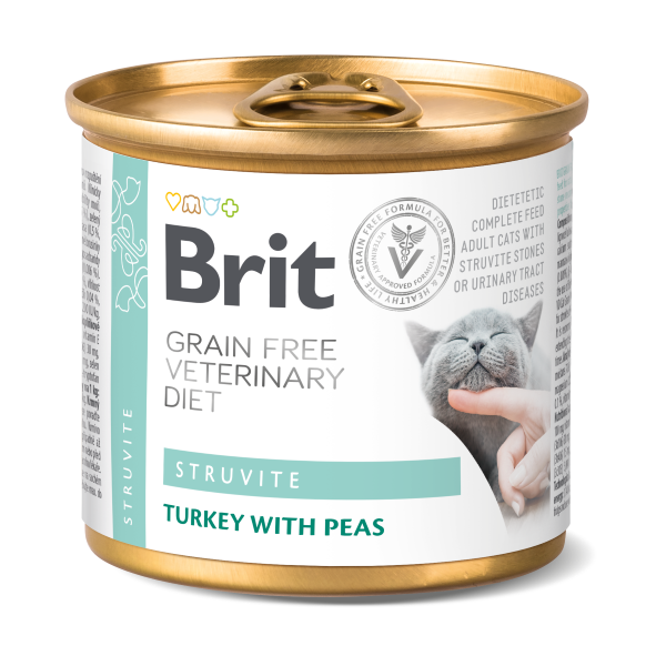 Brit Grain Free Veterinary Diet STRUVITE Cat Umido 200 g (6PZ)