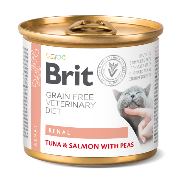 Brit Grain Free Veterinary Diet RENAL Cat Umido 200 g (6PZ)