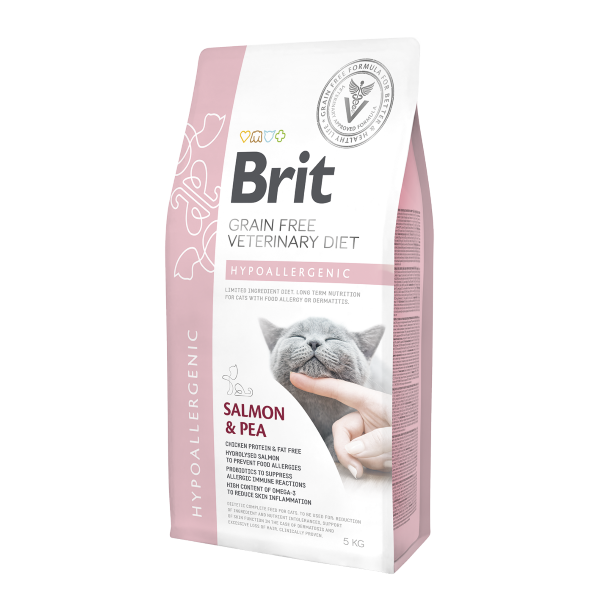 Brit Grain Free Veterinary Diet HYPOALLERGENIC Cat 5 Kg