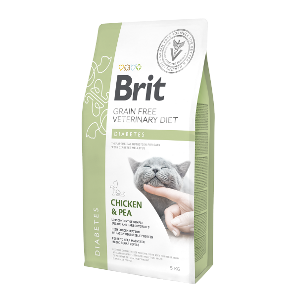 Brit Grain Free Veterinary Diet DIABETES Cat 5 Kg