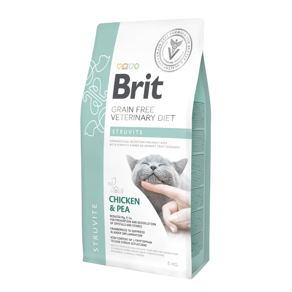 Brit Grain Free Veterinary Diet STRUVITE Cat 5 Kg