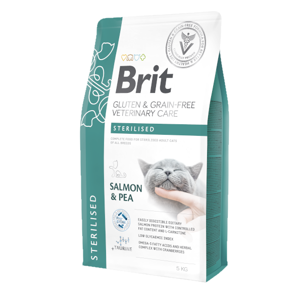 Brit Grain-Free Veterinary Diet STERILISED Cat 5Kg