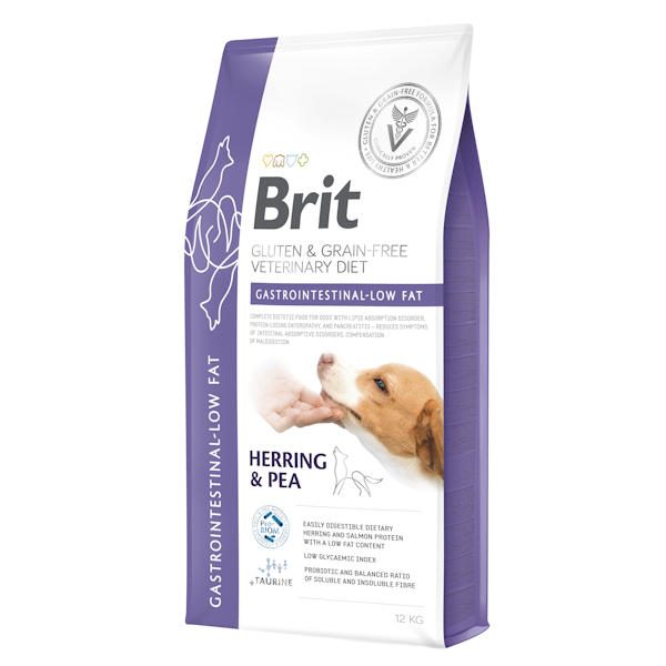 Brit Gluten&Grain Free Veterinary Diet GASTROINTESTINAL LOW-FAT Dog 12 Kg