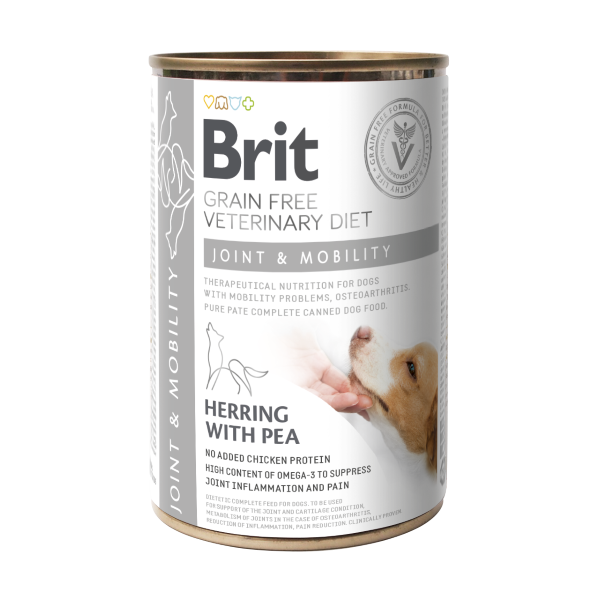 Brit Grain Free Veterinary Diet JOINT & MOBILITY  Dog Dog Umido 400 g (6PZ)