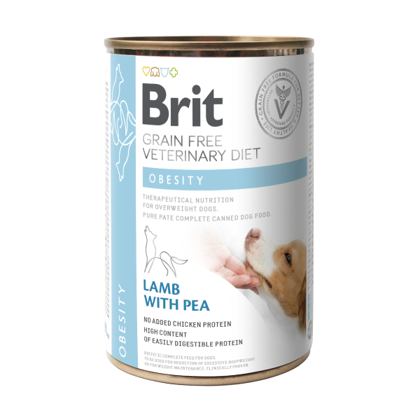Brit Grain Free Veterinary Diet OBESITY  Dog Umido 400 g (6PZ)