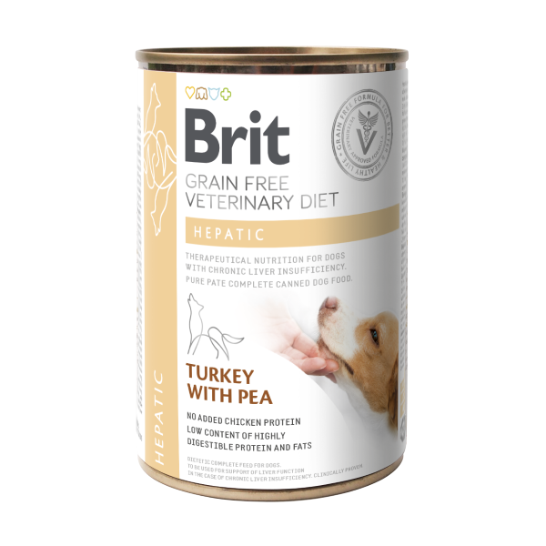 Brit Grain Free Veterinary Diet HEPATIC  Dog Umido 400 g (6PZ)