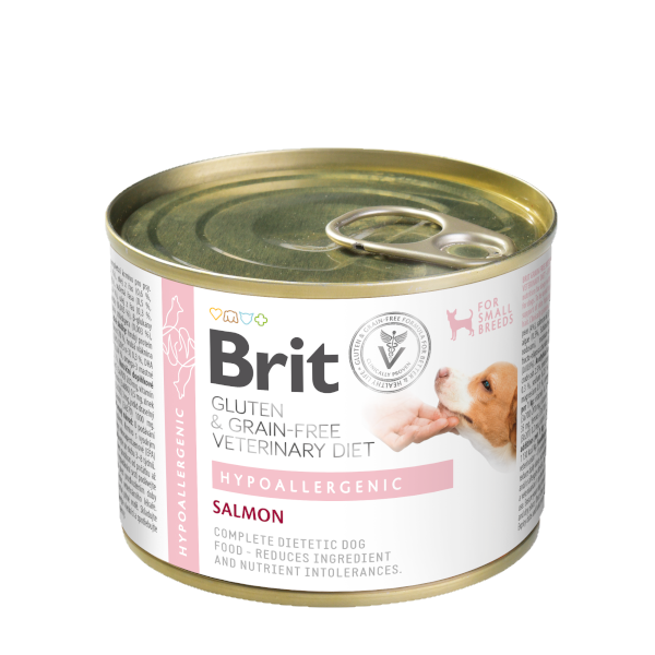 Brit Gluten&Grain Free Veterinary Diets HYPOALLERGENIC Dog Umido 200 g (6PZ) (for small breeds)
