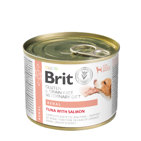 Brit Gluten&Grain Free Veterinary Diets RENAL Dog Umido 200 g (6PZ) (for small breeds)