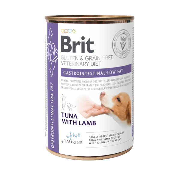 Brit Grain Free Veterinary Diets Gastrointestinal Low Fat Dog Umido 400 g (6PZ)