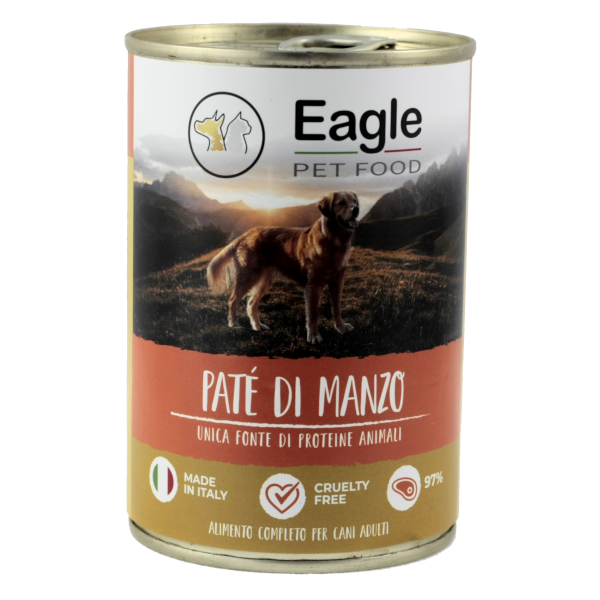Eagle Pet Food Patè di Manzo 400 g  (12 pz)